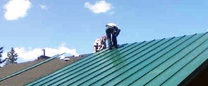 Installing a steel roof