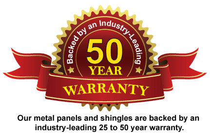 We back your purchase with an industry-leading 25 to 50 year warranty.
