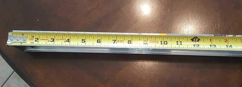 Mark your tape measure at 12 inches